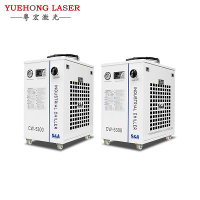 China CO2 laser engraving cutting machine S&A TeYu laser industry refrigerator CW5300 for CO2 laser engraving cutting machine cooling laser tube for sale