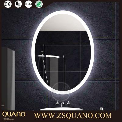 China Illuminated Modern Vanity IP44 Rated Oval Mirror With LED Backlit Light For Bathroom for sale