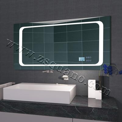 China Illuminated Smart MP3 Bathroom Mirror With LED Light And Speaker for sale