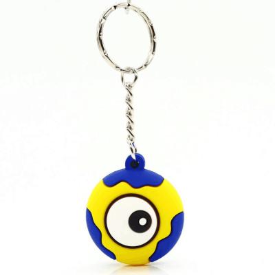 China 2D 3D PMS Custom Pvc Keychain Evil Eye Made Soft Flexible Rubber for sale