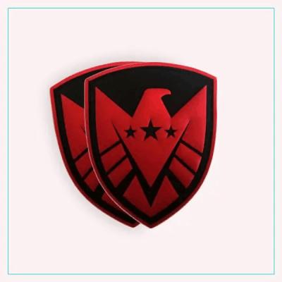 China Marvel Avengers Shield Logo Military Tactical PVC Patch Clothing Accessory Velcro Backing for sale