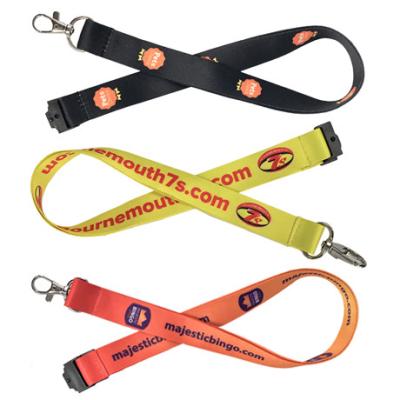 China Silk Screen Custom Printed Lanyard Metal Hook Attachment Jet Ski Safety for sale