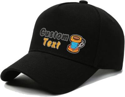 China 5 panel bordado de la personalizada sombreros de béisbol suave de béisbol gorra personalizado logotipo de texto en venta