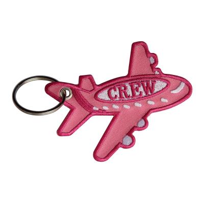 China Förderungs-Geschenk stickte gestickte Schlüsselanhänger Keychain übersichtliches Design zu verkaufen