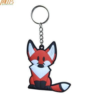 China Decorative Custom PVC Keychain Promotional  PVC Rubber Keychain for sale