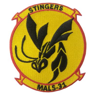 China Hats / Clothing Custom Logo MALS-31 Iron On Embroidery Patch for sale