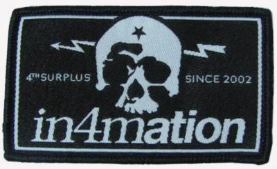 China Skeleton Style pantone color polyester Woven Patches Washable for sale