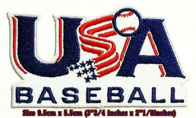 China USA-BASEBALL Sport-Stickerei bessert Logo Sewing On Clothes aus zu verkaufen