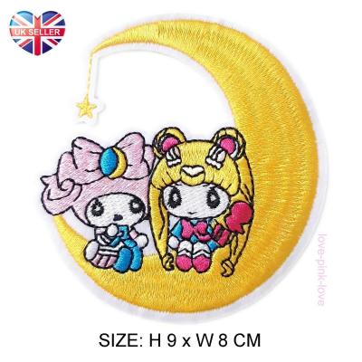 China My Melody Sailor Moon Embroidered Applique Iron Sew On Patch Badge for sale