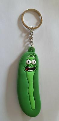 China Suporte de borracha da corrente de relógio dos desenhos animados do PVC de Rick e de Morty Keyring à venda