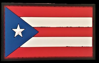 China Puerto Rico PR-Flagge PVC-Flecken-Scharfschütze ROBBE überholter SOI Ranger Sew On Backing zu verkaufen