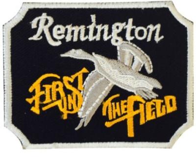 China Remington Fire Arms Iron On Embroidery Patch For Clothes 9x6cm for sale