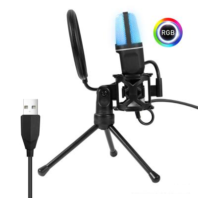 China Streaming Adjustable Desktop Usb Microphone With Filter Stand for sale