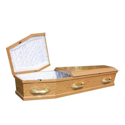 China Customization Traditional solid wooden Funeral Casket Supplies American Style Wooden Coffin and Caskets China Caskets Wholesale for sale