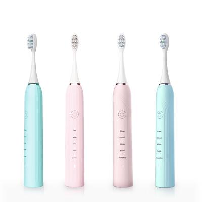 China TeethWhitening Silicone IPX7 Sonic Electric Vibrating Toothbrush Battery Operated Waterproof Food Grade Toothbrush for sale