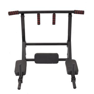 China Hot Selling Adjustable Horizontal Bar Trainer Gym Dip Station Dip Rack Pull Push Up Parallel Bar With Pad for sale