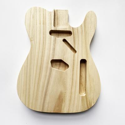 China Custom Electric Guitar Wood Body Parts Paulownia TL Guitar Unfinished Body For DIY Guitar Kits for sale