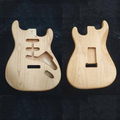 China Ash Guitar Barrel Unfinished St SSS Start Guitar Body White DIY GUITAR Electric Guitar Body For Sale for sale