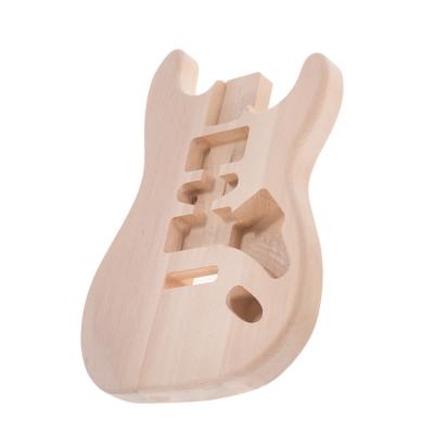 China Unfinished Basswood DIY GUITAR St Debut Guitar Body For St Debut Guitar Building Kits for sale