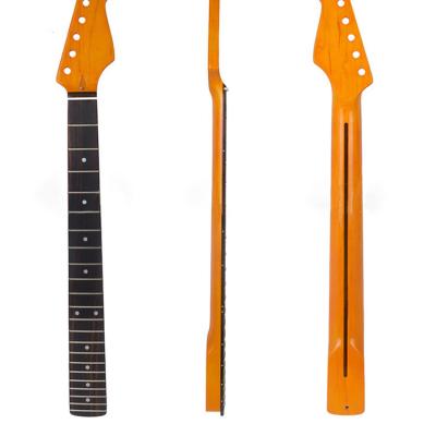 China GUITAR Wholesale 22 Fret Vintage C Shape Canadian Maple Start St Guitar Neck With Rosewood Fretboard For Electric Guitars Kits for sale