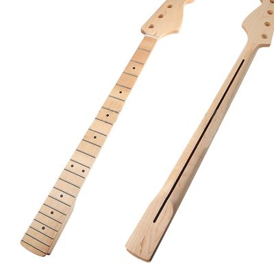 China GUITAR 21 Nose 38 Mm Nut Satin 4 String Canada Maple DIY J JB Clear Bass Electric Guitar Bass Neck for sale