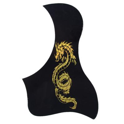 China Plastic Guard Sticker Acoustic Guitar Pickguard Wholesale Black Bird Style Guitar Scratch Plate Pick Guard for sale