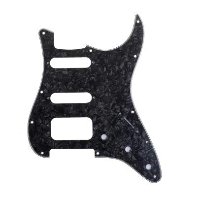 China 11 Holes Pickguard HSH 4Ply Black Pearl St Guitar Plates 11 Hole St Guitar Pickguard For St Electric Guitar Replacement for sale