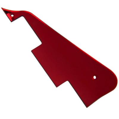 China US Standard PMMA Pickguard Wholesale Acrylic Red Guitar Pickguards LP Mirror Scratch Plate LP Electric Guitar Guards for sale