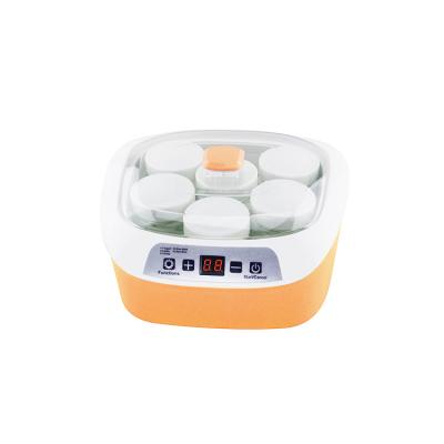 China Household Promotional Good Quality Cheap Home Use 6 Glass Jars 1.2L Mimi Yoghurt Maker for sale