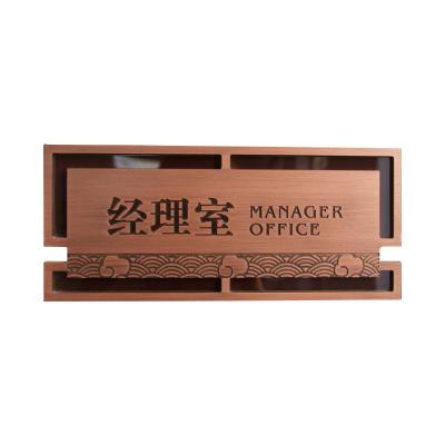 China Modern Office Panel Building Sign Acrylic Hanging Custom Business License Plate For Office for sale