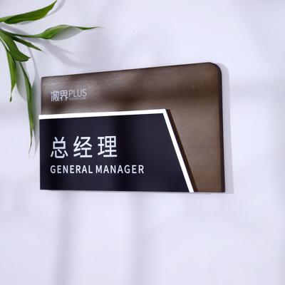 China Ezd modern factory direct sale office door nameplates acrylic house number for sale