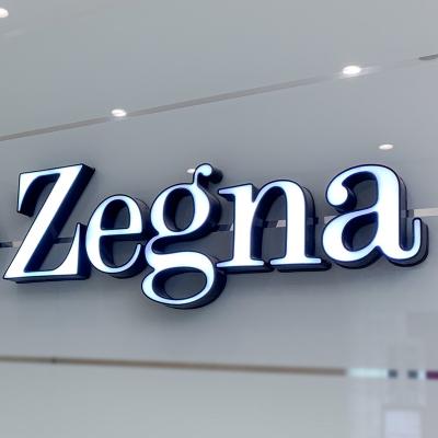 China Simple Ezd Best Quality Acrylic Sign Board Illuminated Letter 3d Sign Outdoor Led Sign Board for sale