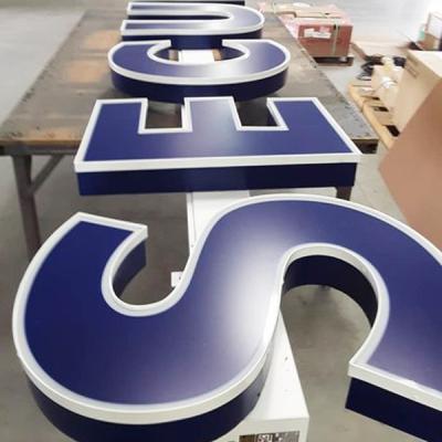 China Simple EZD Custom Designs Sign With Cheap Price Invitation Letter Sign DIY Led Backlit Stainless Steel Channel Letter for sale