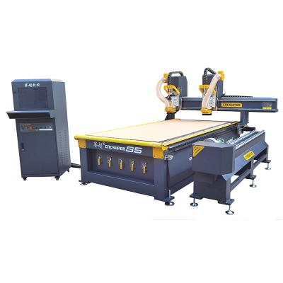 China Hotels 1325 Wood Engraving Machine CNC Router 4 Axis For Wood Metal With Rotary Axis for sale