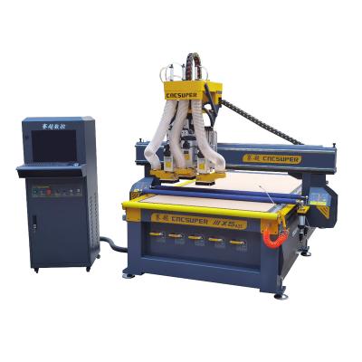 China Economical Company Advertising T-slot Table Pneumatic Multi Axis Vacuum Head CNC Router Machine for sale