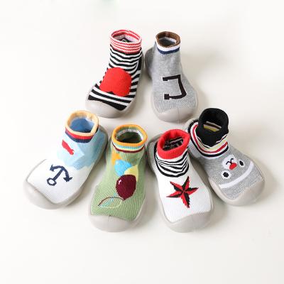 China Indoor Cartoon Baby Booties Toddler Floor Shoes Toddler Socks Soft Bottom Non-Slip QUICK DRY Anti-Drop for sale