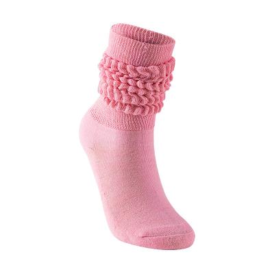 China KonLee Girls Hot Sale Breathable Warm Logo Women's Knee High Slouch Socks Embroidered Custom Cute Women's Winter Slouch Sporty Socks for sale