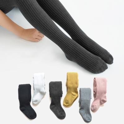 China Cheap KonLee Solid Color Baby Cotton Pantyhose Stockings Colors Cotton Breathable Plain Pantyhose Wholesale for sale