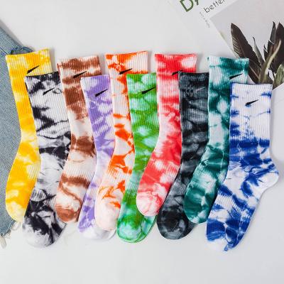 China Custom Cotton Breathable Creative Logo Men Women Socks KonLee Popular Tube Skateboard Casual Happy Socks for sale