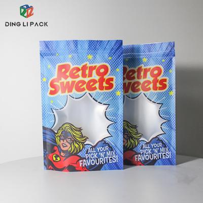 China Disposable foil laminated plastic resealable ziplock bags take out edibles packaging smell proof candy 3.5g mylar bags custom printed for sale