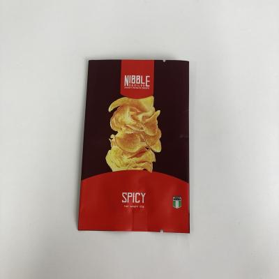 China Disposable Custom Printed Back Seal Bags Potato Chips Mini Packaging Bag for sale