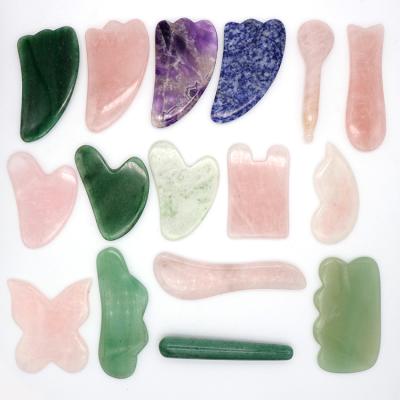 China Wholesale Bian Stone Heart Shape Gua High Quality Face Sha Set Face Slimming For Rose Quartz Board for sale