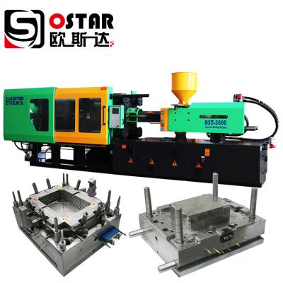 China Horizontal Strong Durable Plastic Fruit Vegetable Crates Injection Molding Machinery Making Machine For Plastic Box for sale