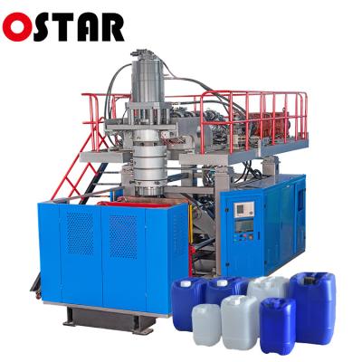 China Low price10l 15L 20 L line stackable 25l jerry can HDPE frame stripe extrusion accumulator blow molding making blow molding machine for sale