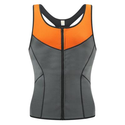 China New Style Black Mens Wear Neoprene Tights Sports Stitching Sweat Vest for sale