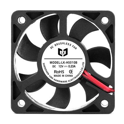 China Industrial Equipment 5010 High Rpm Cfm Ball Fan 50*50*10mm DC 12V 5V Dual Socket With Heatsink for sale