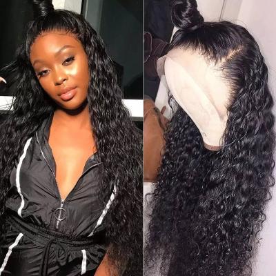 China Super Deep Wave HD Transparent Lace Front Wigs 28 30Inch Hair For Color Women Wet And Wavy Brazilian Deep Curly Lace Front Wig for sale