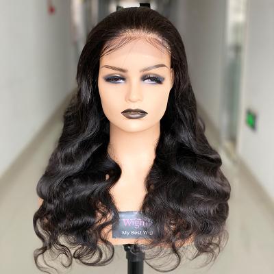 China 2021 New Style Body Wave Body Wave Frontal Wig Bundles 100% Unprocessed Hair For Black Women for sale