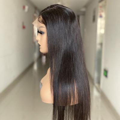 China Straight Lace Front Human Hair Wigs Silky Straight Wave 13x4 Lace Front Wig For Women Pre Plucked Brazilian Lace Wig for sale