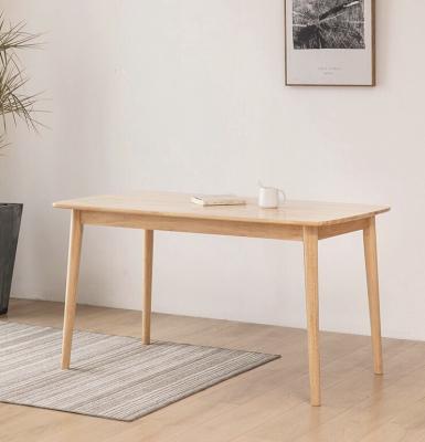 China Extendable all modern solid wood dining table small family simple square table and chair household Nordic style long dining table for sale